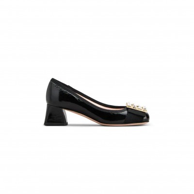 ROGER VIVIER TRÈS VIVIER PUMPS IN PATENT LEATHER RVW51935720TM6B999